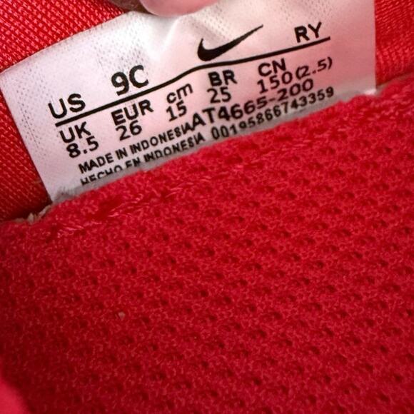 Nike Flex Runner Red/Grey Toddler Sneakers- SZ 9 C - Picture 10 of 10